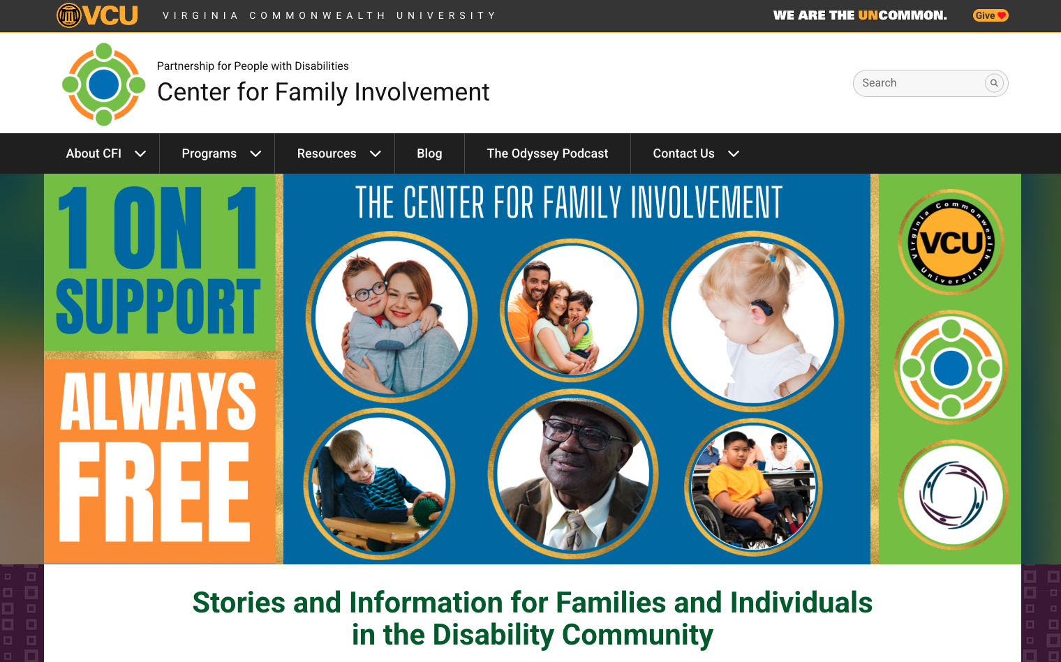 CFI Website Screenshot